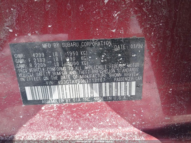 4S3GTAV60N3717187 Subaru Impreza Premium 5-door