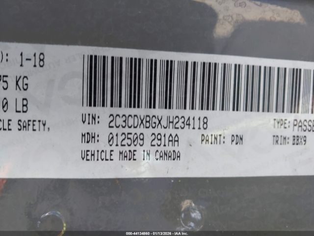 2018 DODGE CHARGER 2C3CDXBGXJH234118 Photo 8