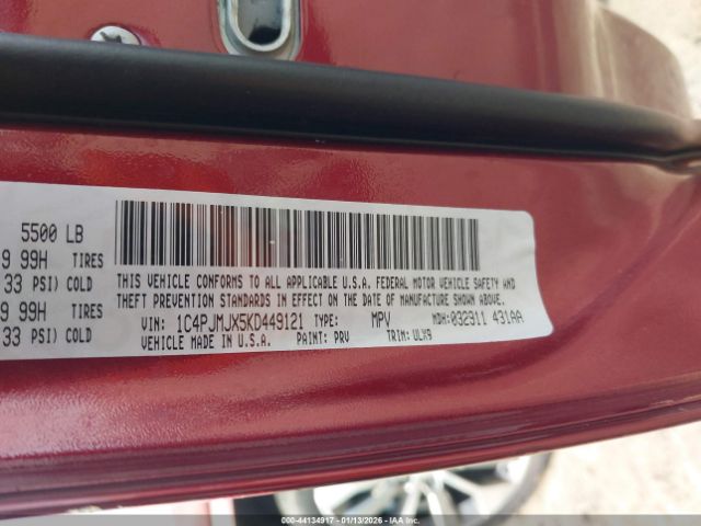 2019 JEEP CHEROKEE 1C4PJMJX5KD449121 Photo 8