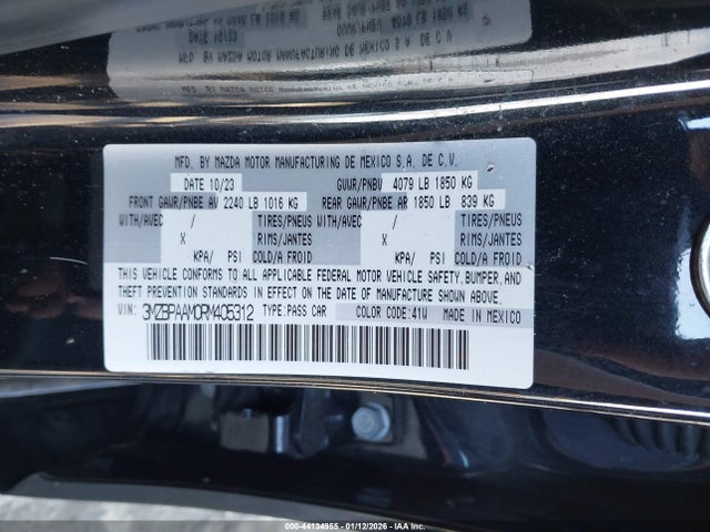 2024 MAZDA MAZDA3 3MZBPAAM0RM405312 Photo 8