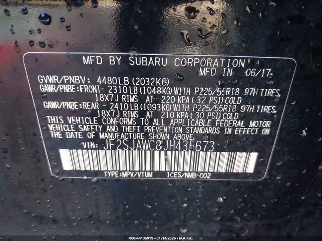 Subaru Forester 2.5i Touring 2018 JF2SJAWC8JH435673 Image 9