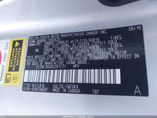 2011 LEXUS RX 350 2T2BK1BA6BC081721 Photo 8