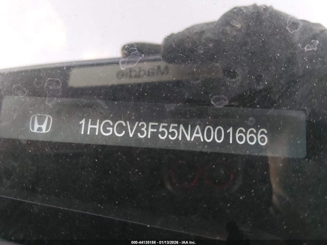 1HGCV3F55NA001666 Honda Accord Hybrid Ex-l