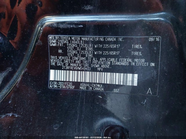 Toyota Rav4 Xle 2017 2T3RFREV6HW549403 Image 9