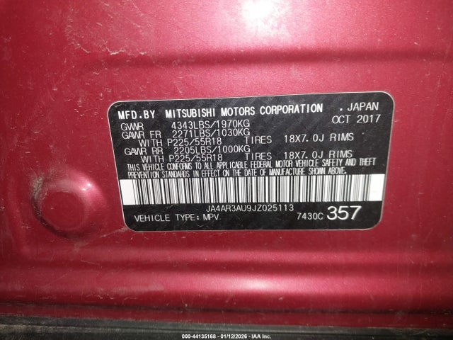 2018 MITSUBISHI OUTLANDER SPORT JA4AR3AU9JZ025113 Photo 8