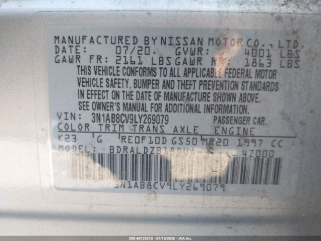 2020 NISSAN SENTRA 3N1AB8CV9LY269079 Photo 8