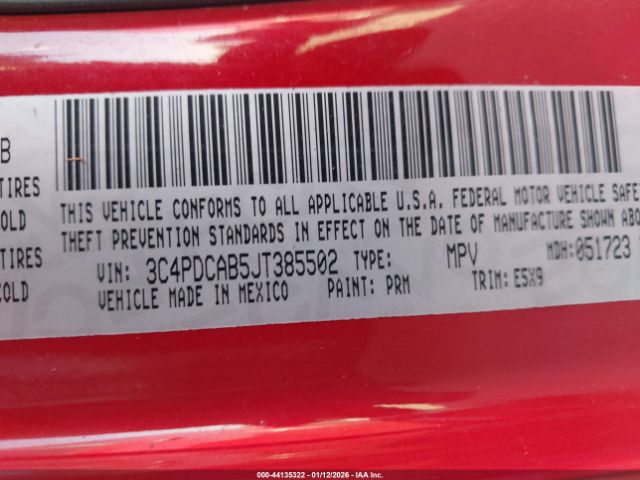 2018 DODGE JOURNEY 3C4PDCAB5JT385502 Photo 8