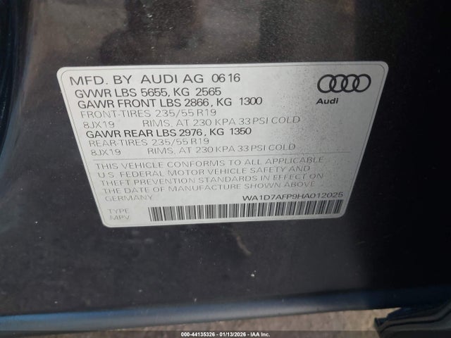 2017 AUDI Q5 WA1D7AFP9HA012025 Photo 8