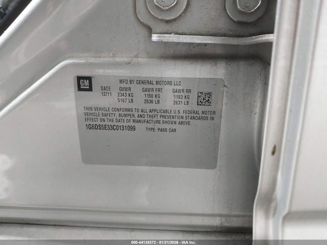 2012 CADILLAC CTS 1G6DS5E33C0131099 Photo 8