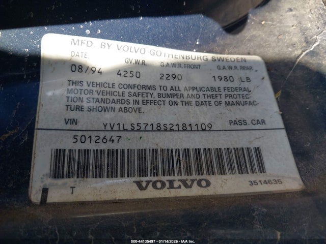 1995 VOLVO 850 YV1LS5718S2181109 Photo 8