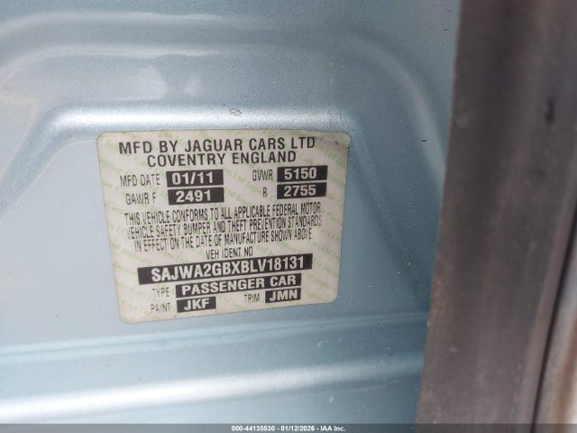 2011 JAGUAR XJ SAJWA2GBXBLV18131 Photo 8
