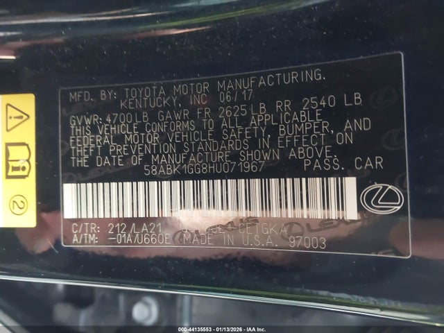 2017 LEXUS ES 350 58ABK1GG8HU071967 Photo 8