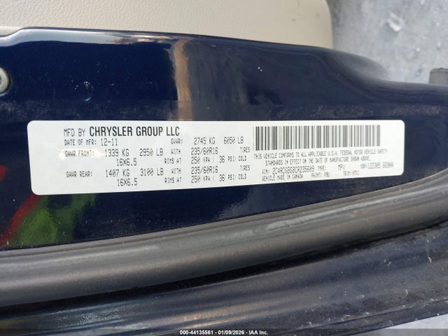 2012 DODGE GRAND CARAVAN 2C4RDGBG8CR235609 Photo 8