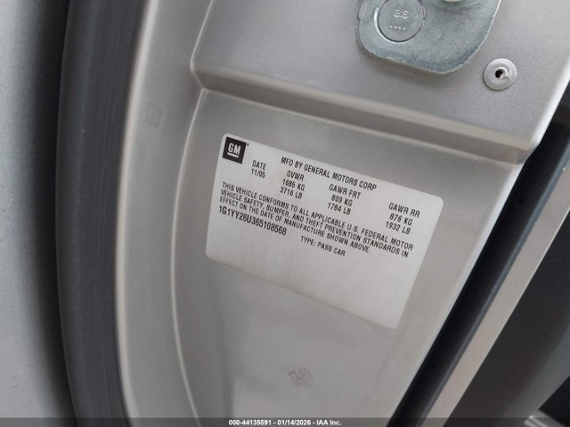 2006 CHEVROLET CORVETTE 1G1YY26U365108568 Photo 8