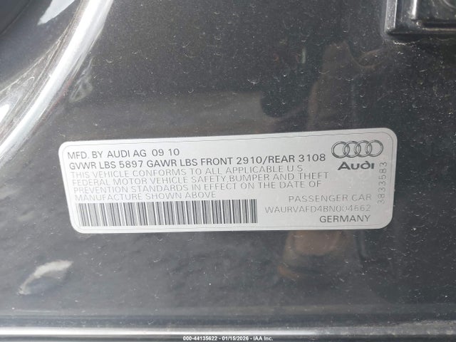 2011 AUDI A8 L WAURVAFD4BN004662 Photo 8