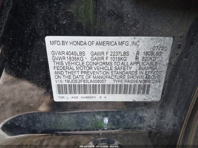 2020 ACURA ILX 19UDE2F83LA008007 Photo 8