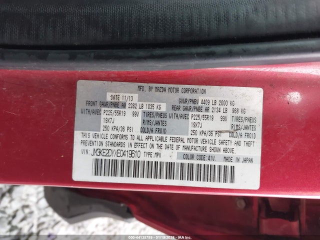 Mazda Cx-5 Grand Touring 2014 JM3KE2DYXE0419610 Image 9