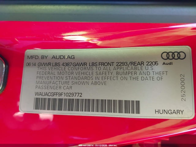 2015 AUDI A3 WAUACGFF9F1029772 Photo 8