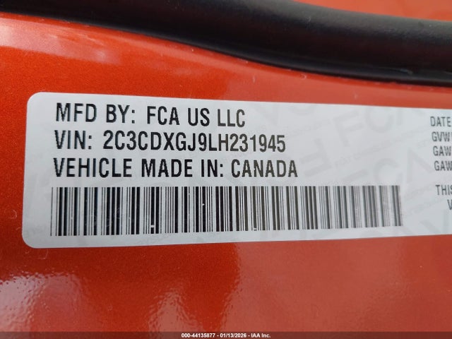 2020 DODGE CHARGER 2C3CDXGJ9LH231945 Photo 8