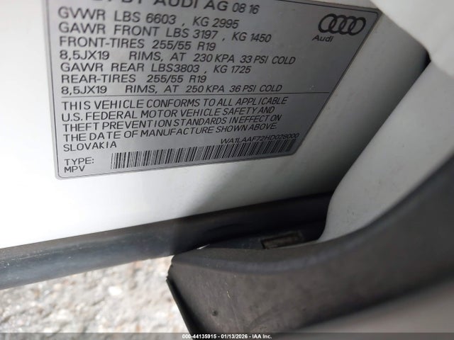 2017 AUDI Q7 WA1LAAF72HD028000 Photo 8