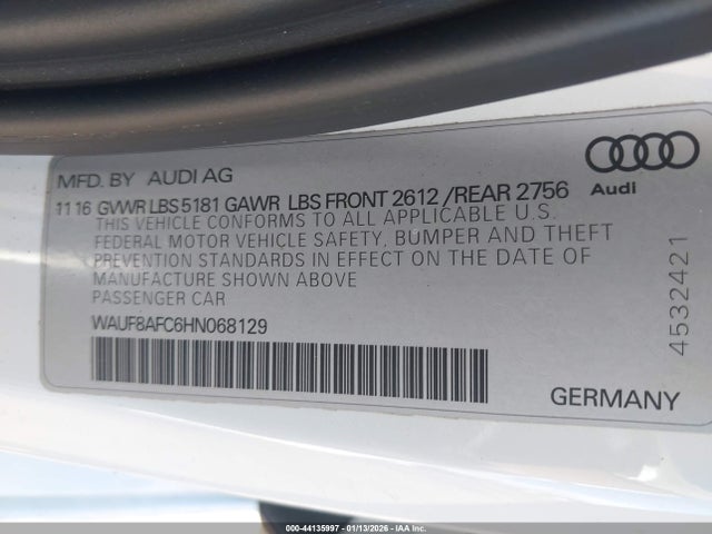 2017 AUDI A6 WAUF8AFC6HN068129 Photo 8