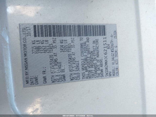 2018 NISSAN PATHFINDER 5N1DR2MNXJC621511 Photo 8