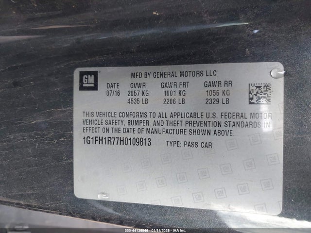 2017 CHEVROLET CAMARO 1G1FH1R77H0109813 Photo 8