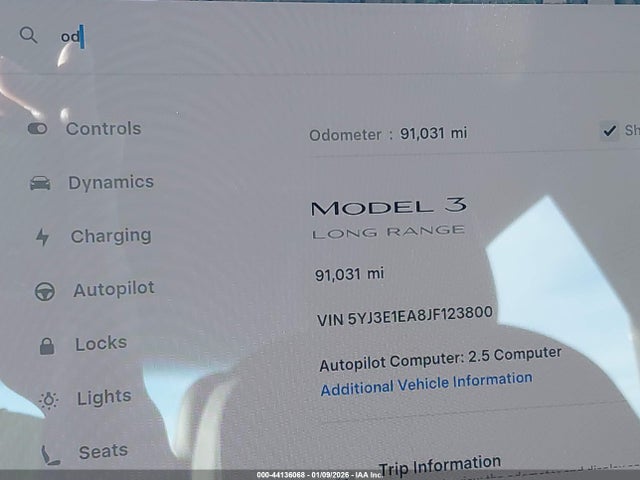Tesla Model 3 Long Range/mid Range 2018 5YJ3E1EA8JF123800 Image 15