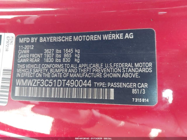 2013 MINI CLUBMAN WMWZF3C51DT490044 Photo 8