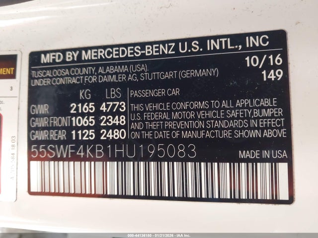2017 MERCEDES-BENZ C 300 55SWF4KB1HU195083 Photo 8
