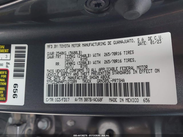 3TYCZ5AN4PT127209 Toyota Tacoma Trd Off Road