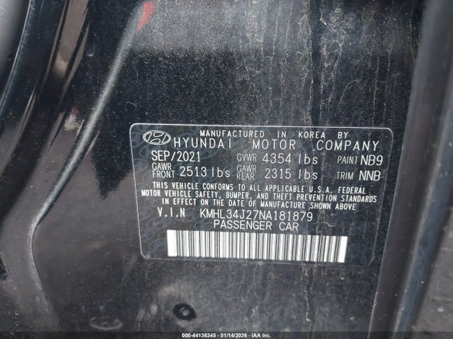 KMHL34J27NA181879 Hyundai Sonata Limited