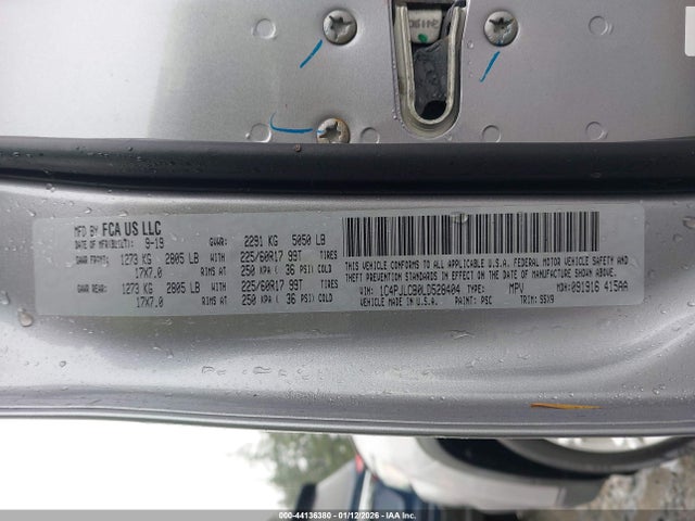 1C4PJLCB0LD528404 Jeep Cherokee Latitude Fwd