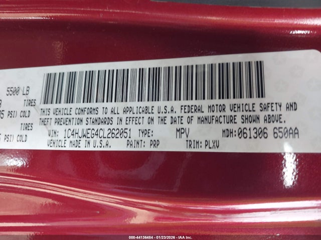 2012 JEEP WRANGLER UNLIMITED 1C4HJWEG4CL262051 Photo 8