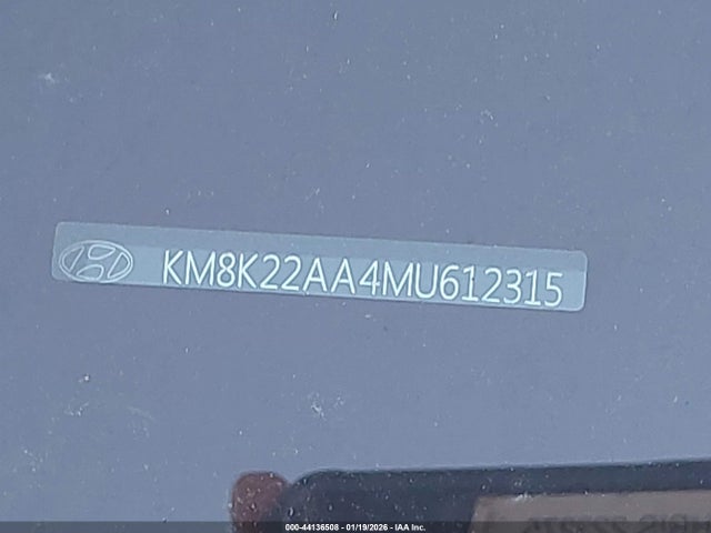 KM8K22AA4MU612315 Hyundai Kona Sel