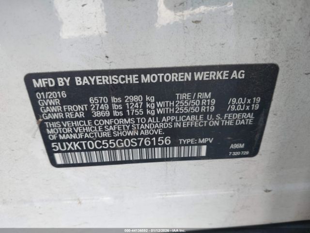2016 BMW X5 EDRIVE 5UXKT0C55G0S76156 Photo 8