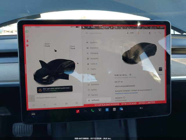 2021 TESLA MODEL 3 5YJ3E1EA0MF939968 Photo 6