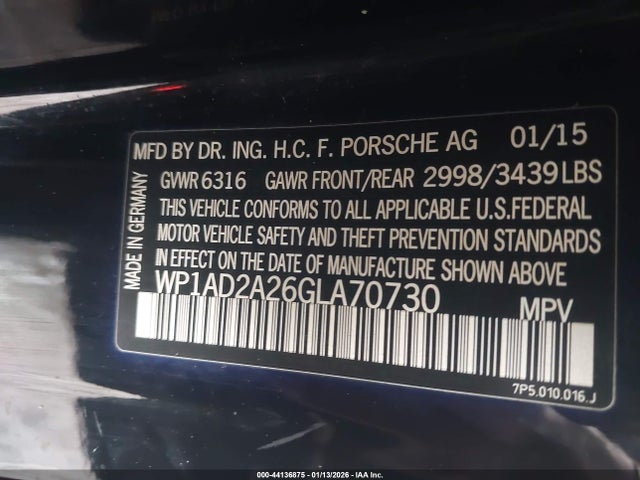 2016 PORSCHE CAYENNE WP1AD2A26GLA70730 Photo 8