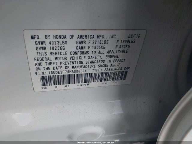 2017 ACURA ILX 19UDE2F75HA006094 Photo 8