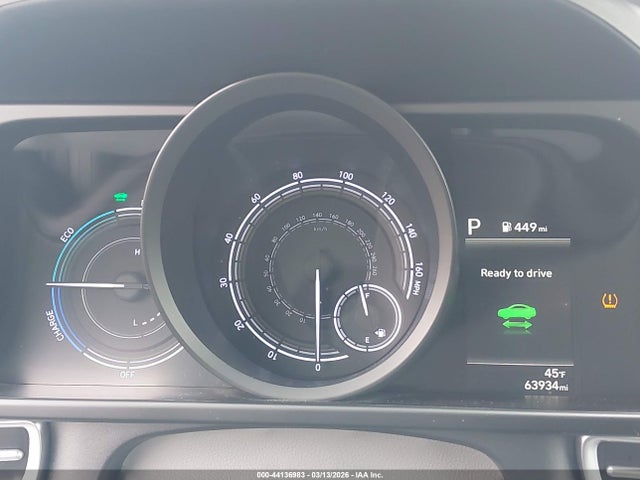 44136983 :رقم المزاد ، KMHLM4AJ7PU070433 vin ، 2023 Hyundai Elantra Hybrid Blue مزاد بيع