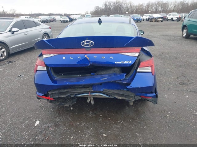 44136983 :رقم المزاد ، KMHLM4AJ7PU070433 vin ، 2023 Hyundai Elantra Hybrid Blue مزاد بيع