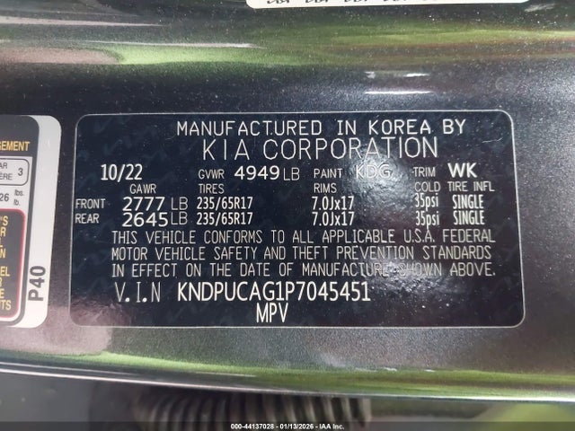 2023 KIA SPORTAGE HYBRID KNDPUCAG1P7045451 Photo 8