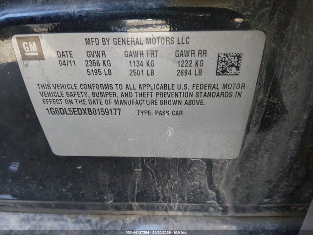 2011 CADILLAC CTS 1G6DL5EDXB0159177 Photo 8