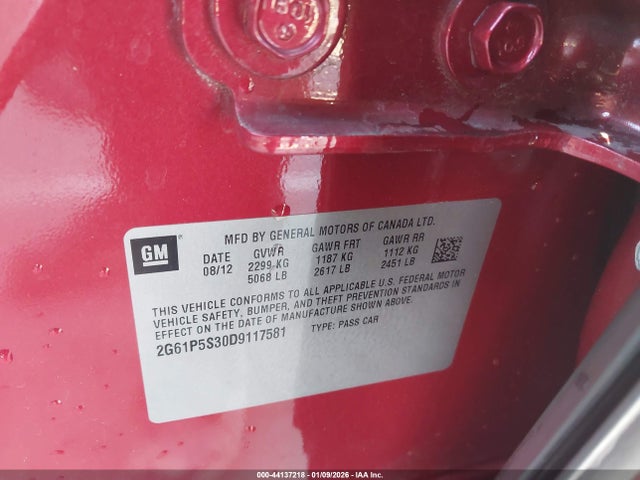 2013 CADILLAC XTS 2G61P5S30D9117581 Photo 8