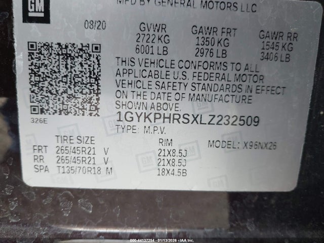 2020 CADILLAC XT6 1GYKPHRSXLZ232509 Photo 8