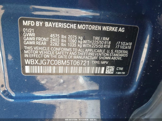 2021 BMW X1 WBXJG7C08M5T06721 Photo 8