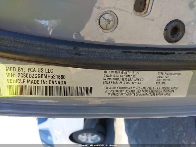 2021 DODGE CHALLENGER 2C3CDZGG6MH521660 Photo 8