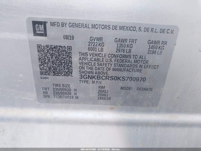 Chevrolet Blazer 2019 3GNKBCRS0KS700970 Image 9