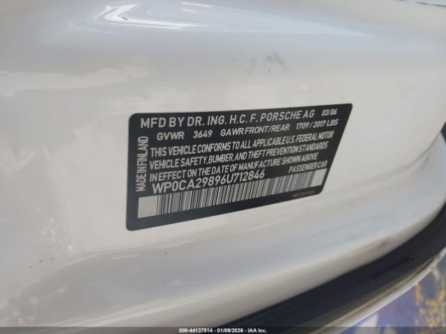 2006 PORSCHE BOXSTER WP0CA29896U712846 Photo 8