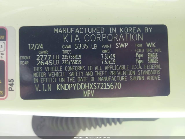 KNDPYDDHXS7215670 KIA Sportage Plug-in Hybrid X-line